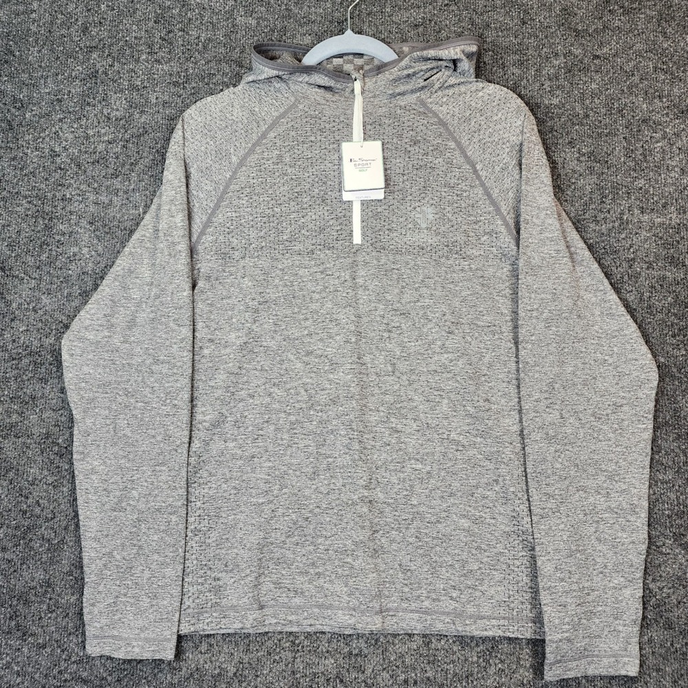 NWT Ben Sherman Seamless Men's Golf Athleisure Performance 1/4 Zip Hoodie Size S